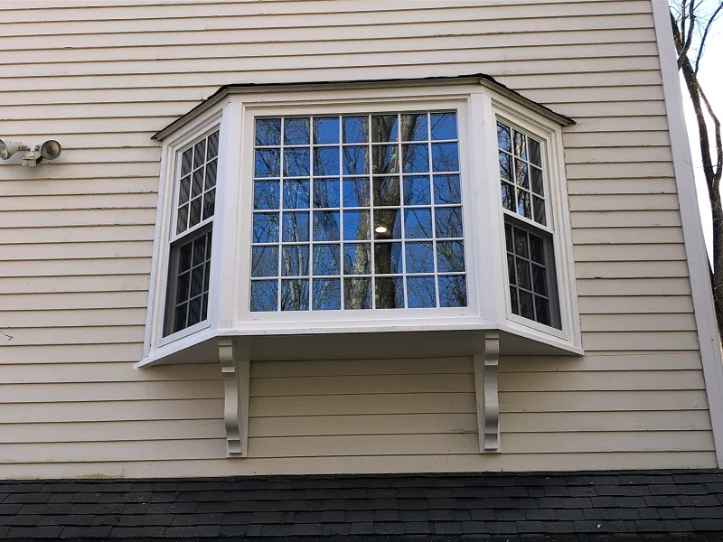 Bay window with Harvey Tribute windows installed